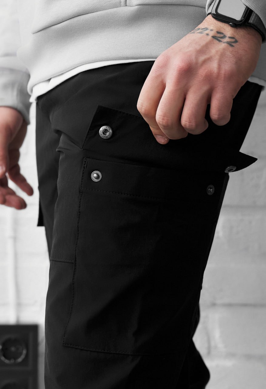 Spodnie Staff cargo hi black