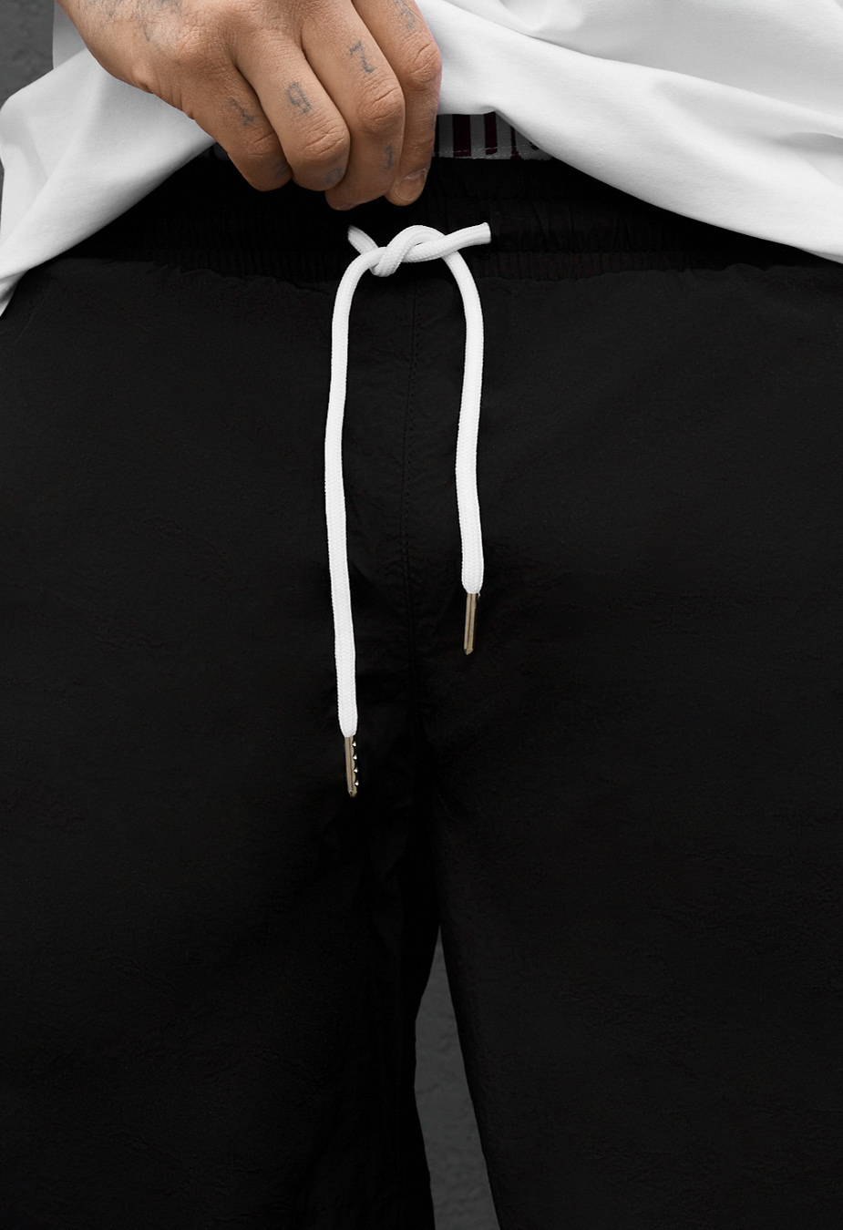 Szorty plażowe Staff hor black reflective