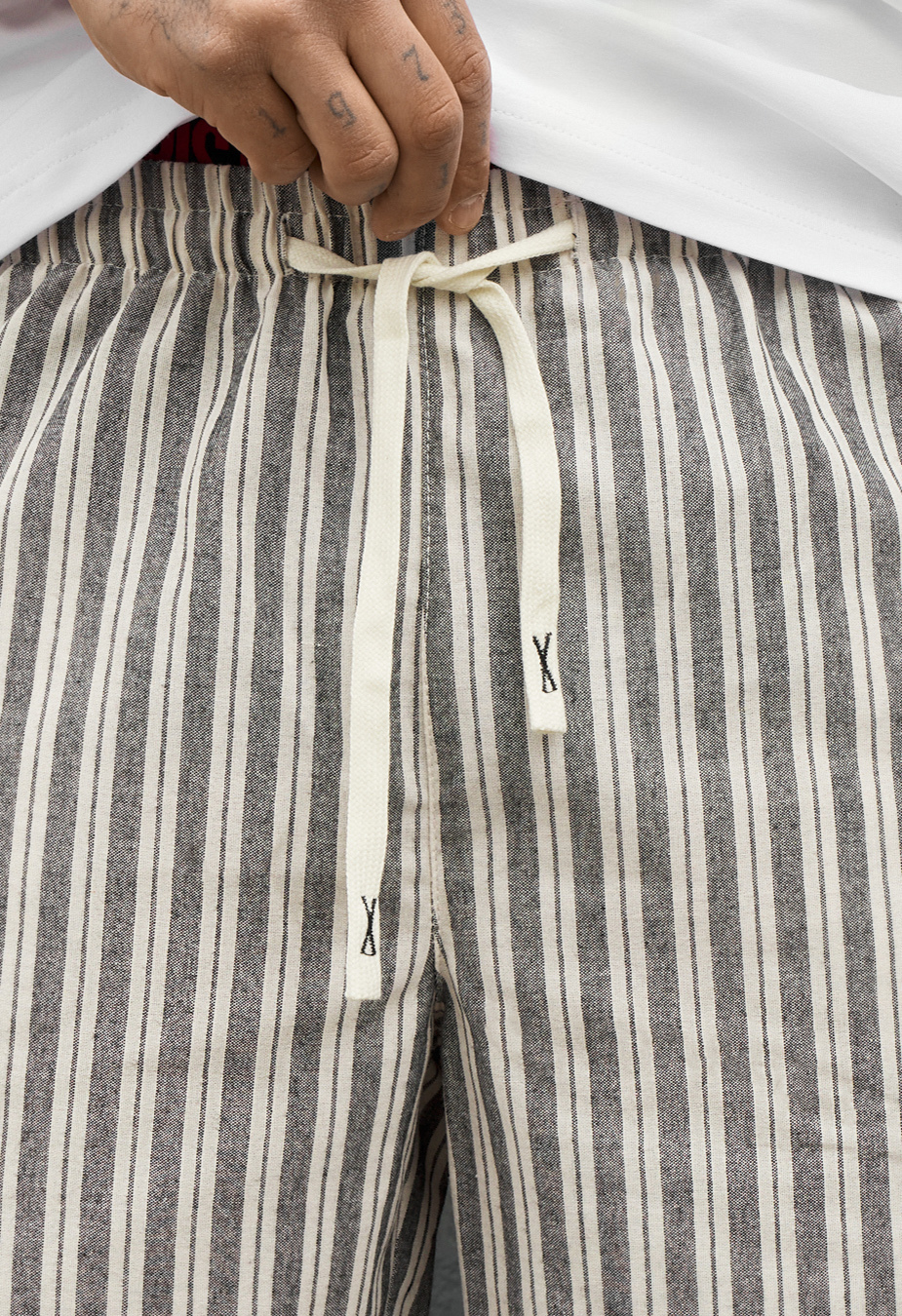 Spodenki Staff dt line gray & milk