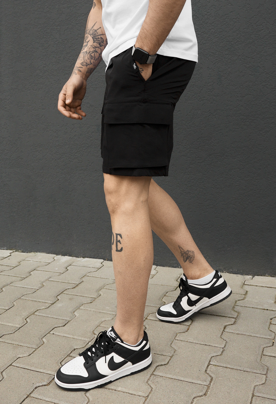 Spodenki Staff cargo tep black