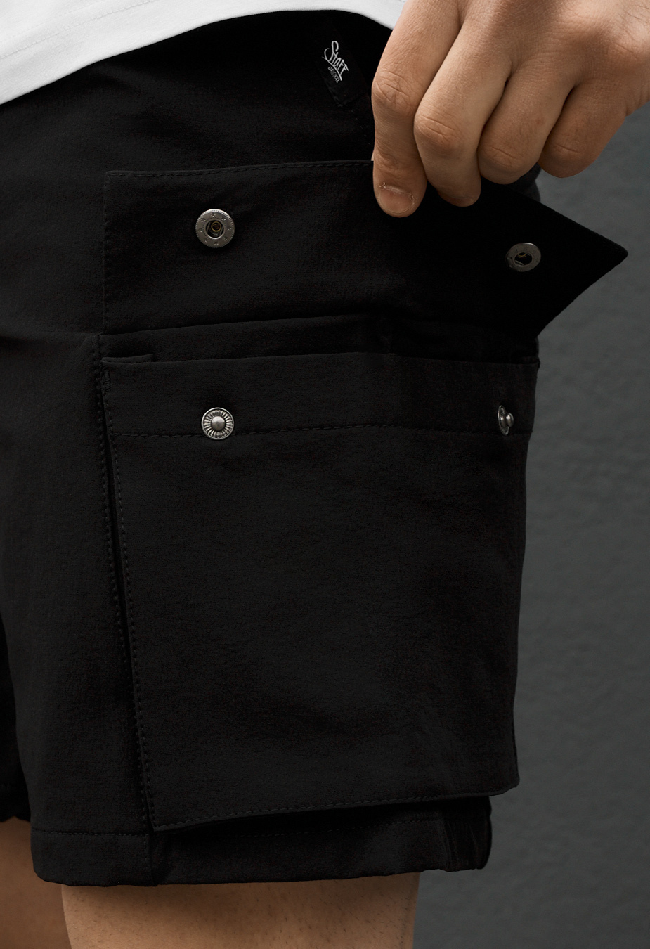 Spodenki Staff cargo tep black