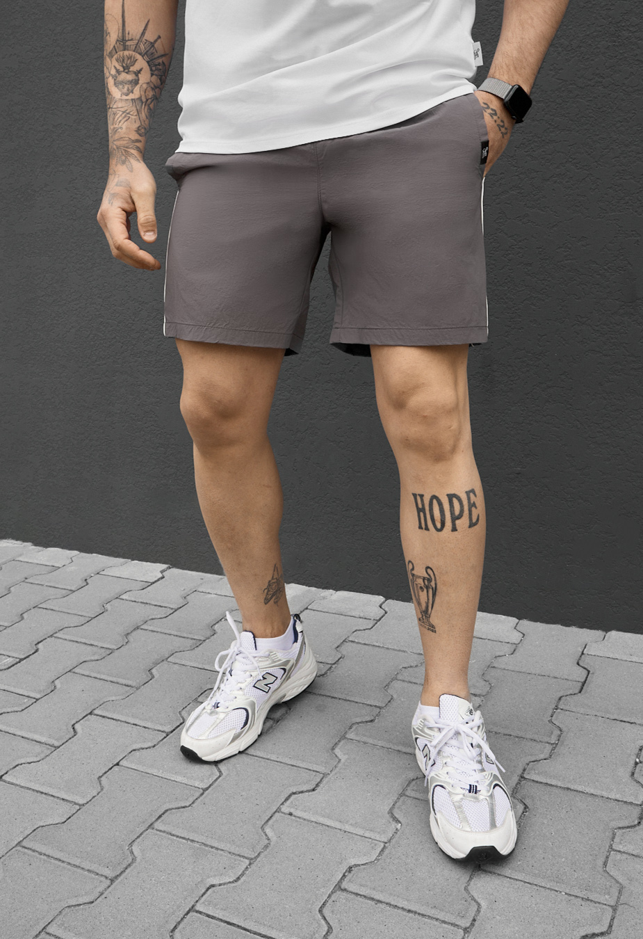 Spodenki plażowe Staff hor gray reflective