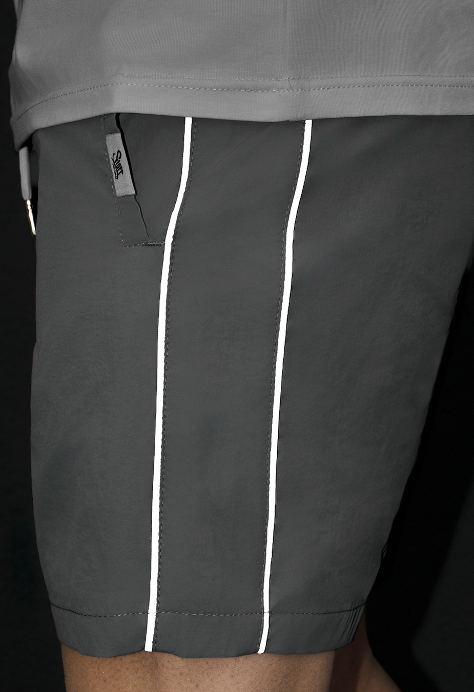 Spodenki plażowe Staff hor light gray reflective