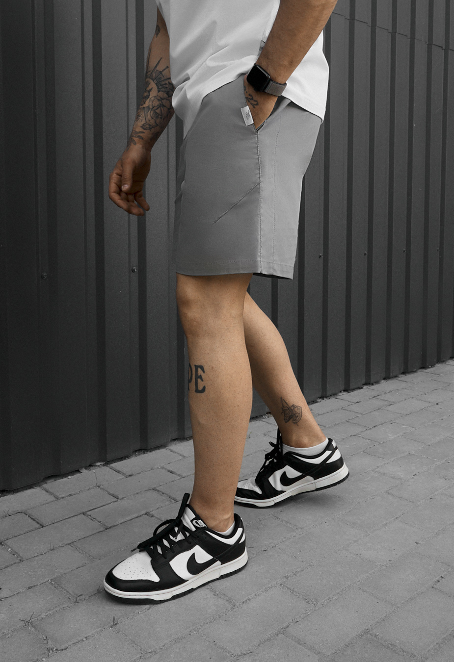 Spodenki Staff sko gray