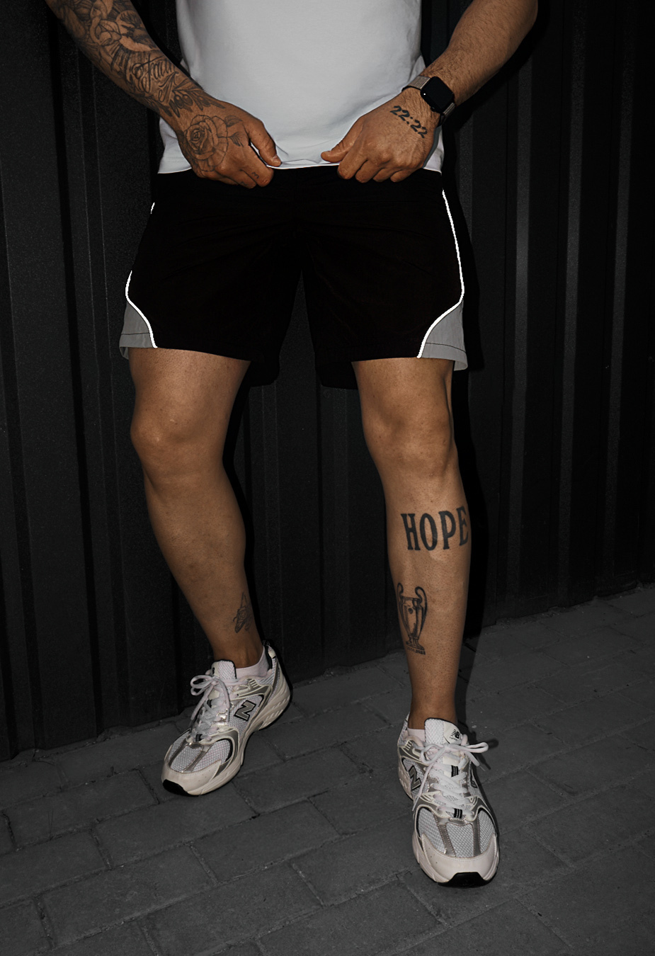 Spodenki plażowe Staff ste black & gray reflective