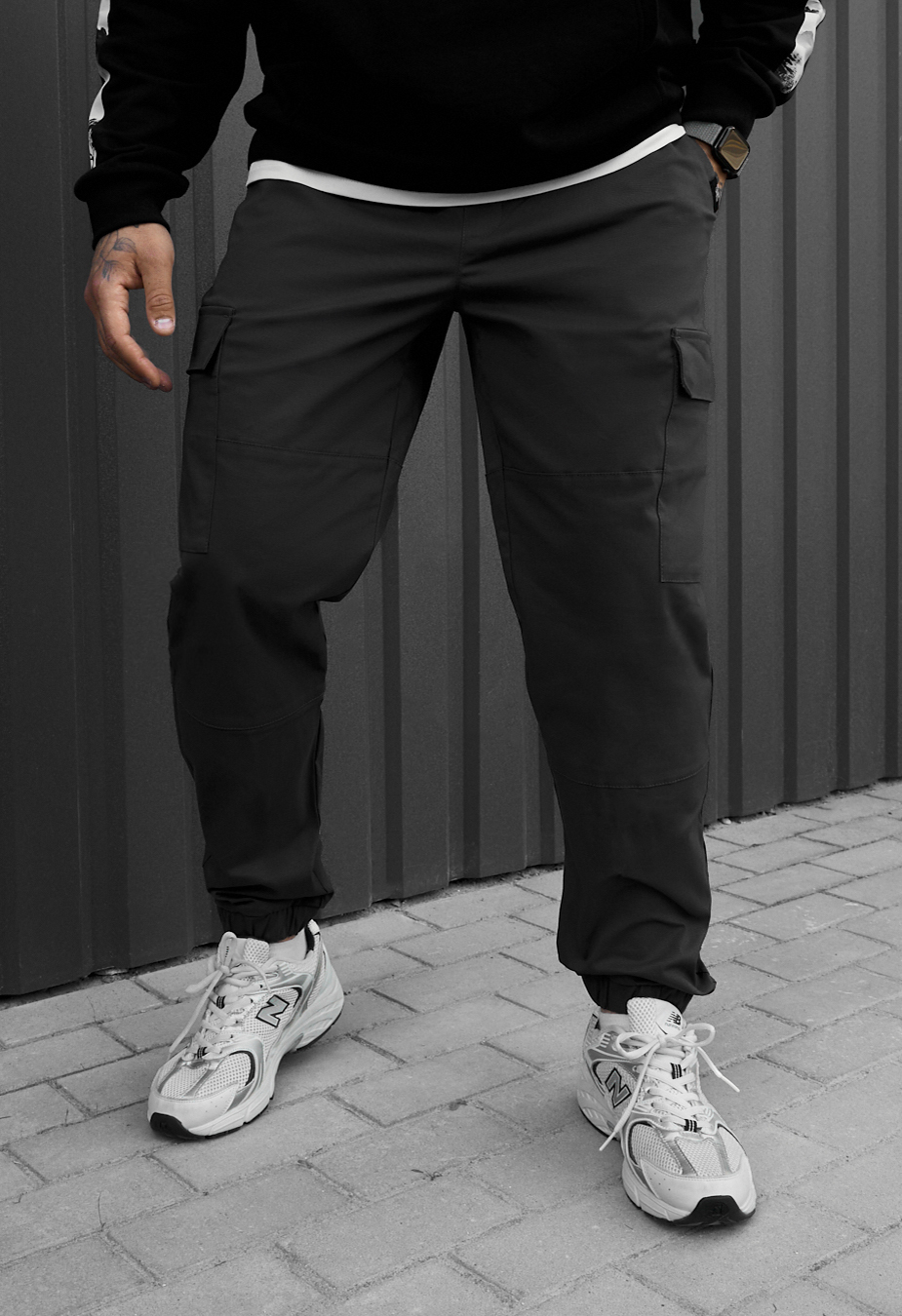 Spodnie Staff hid cargo dark gray
