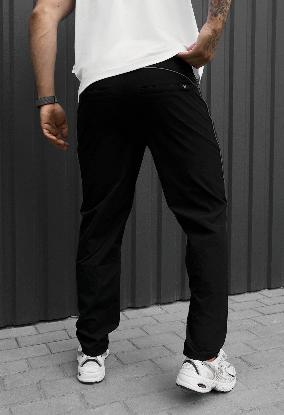 Spodnie chinos Staff mar black reflective