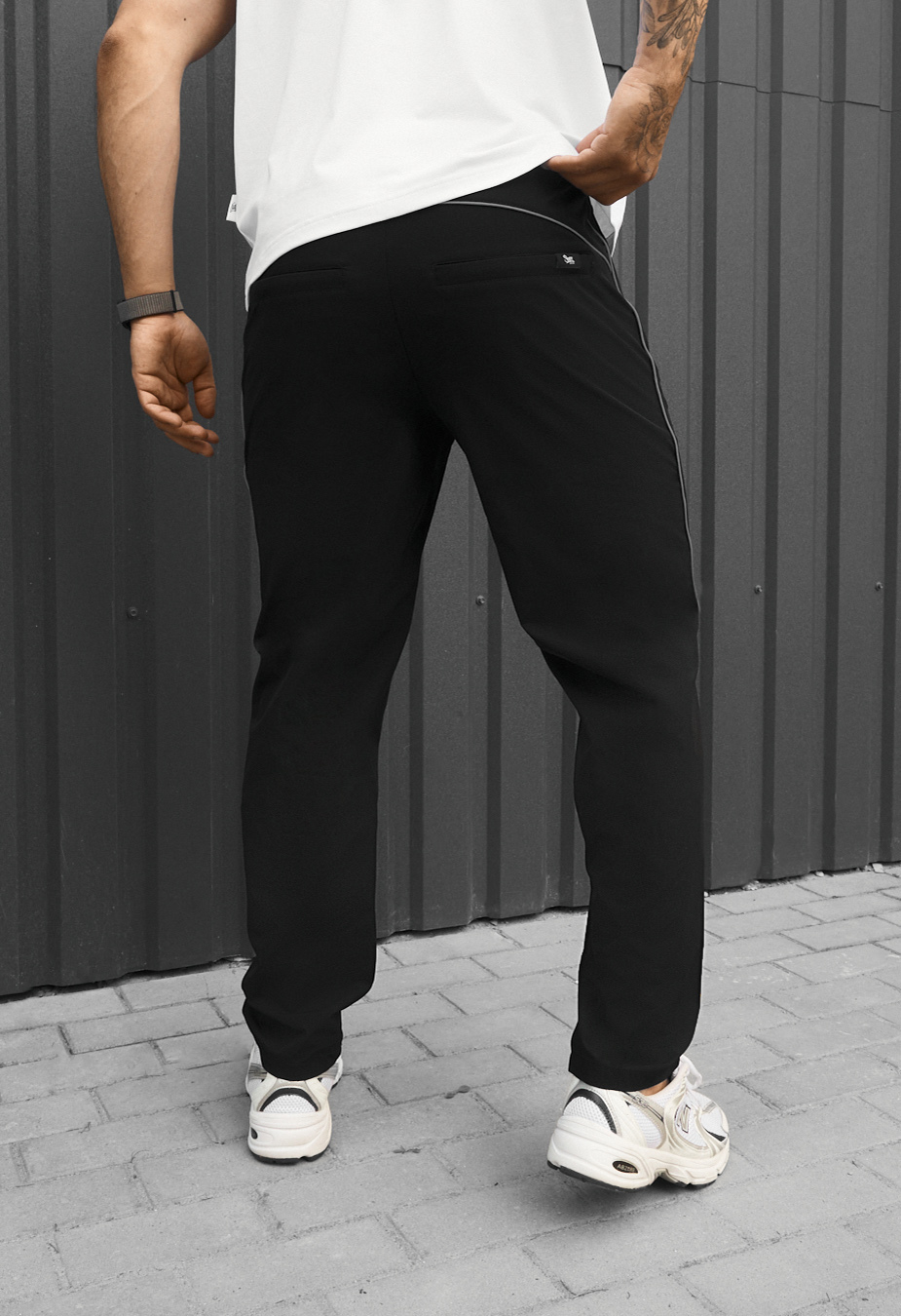 Spodnie chinos Staff mar black reflective