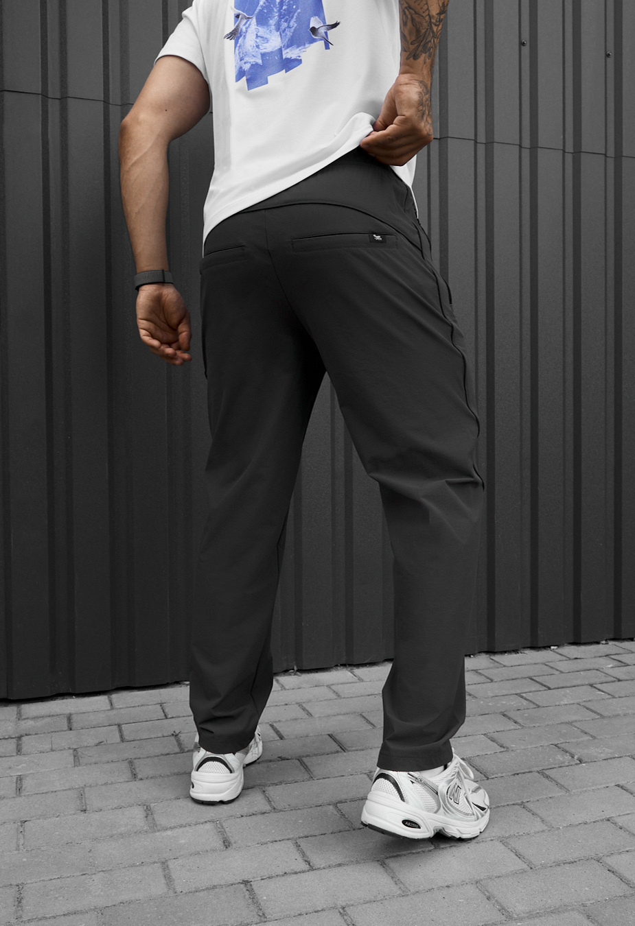Spodnie chinos Staff mar dark gray reflective