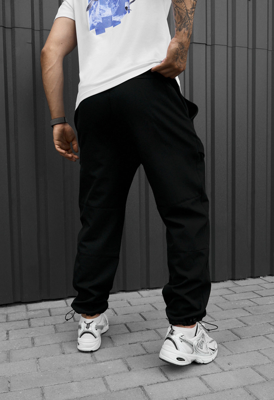 Spodnie ocieplane Staff cu black fleece