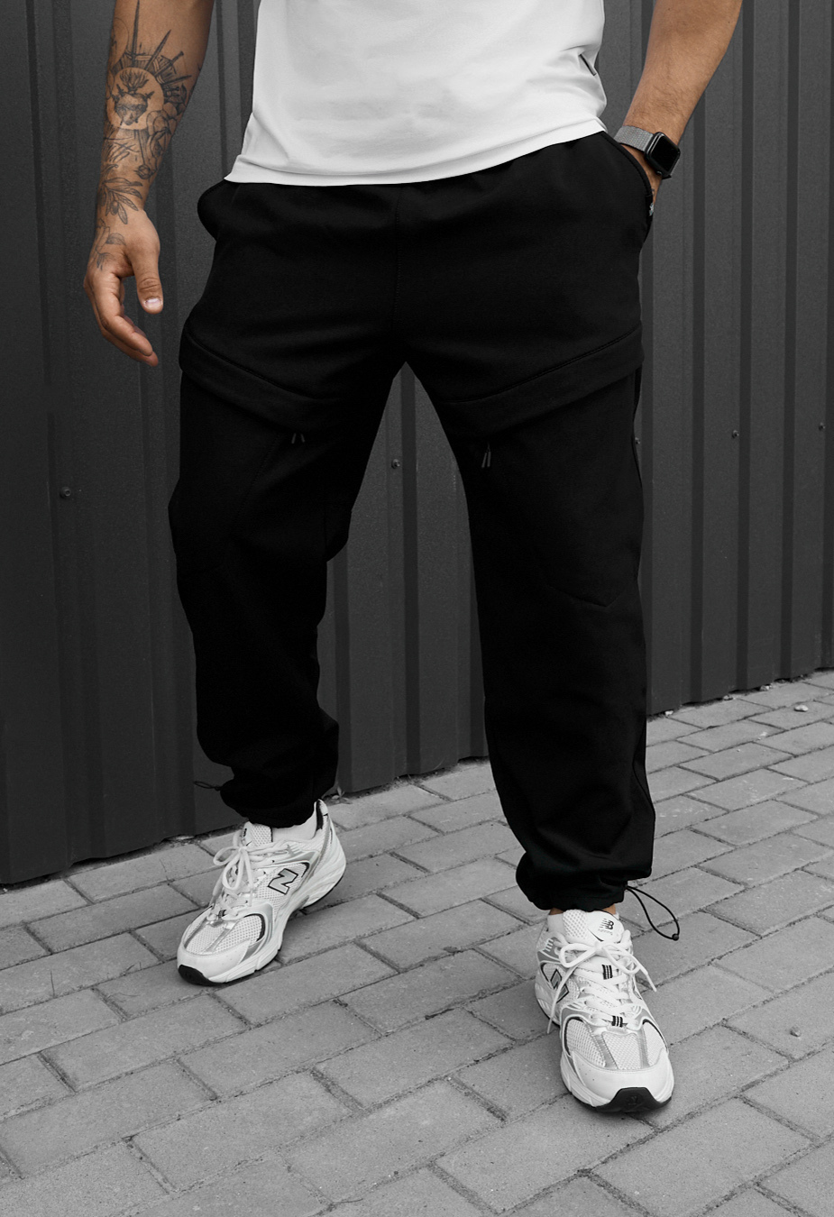 Spodnie ocieplane Staff cu black fleece