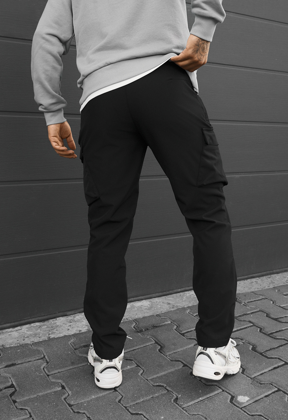 Spodnie ocieplane Staff st cargo black fleece