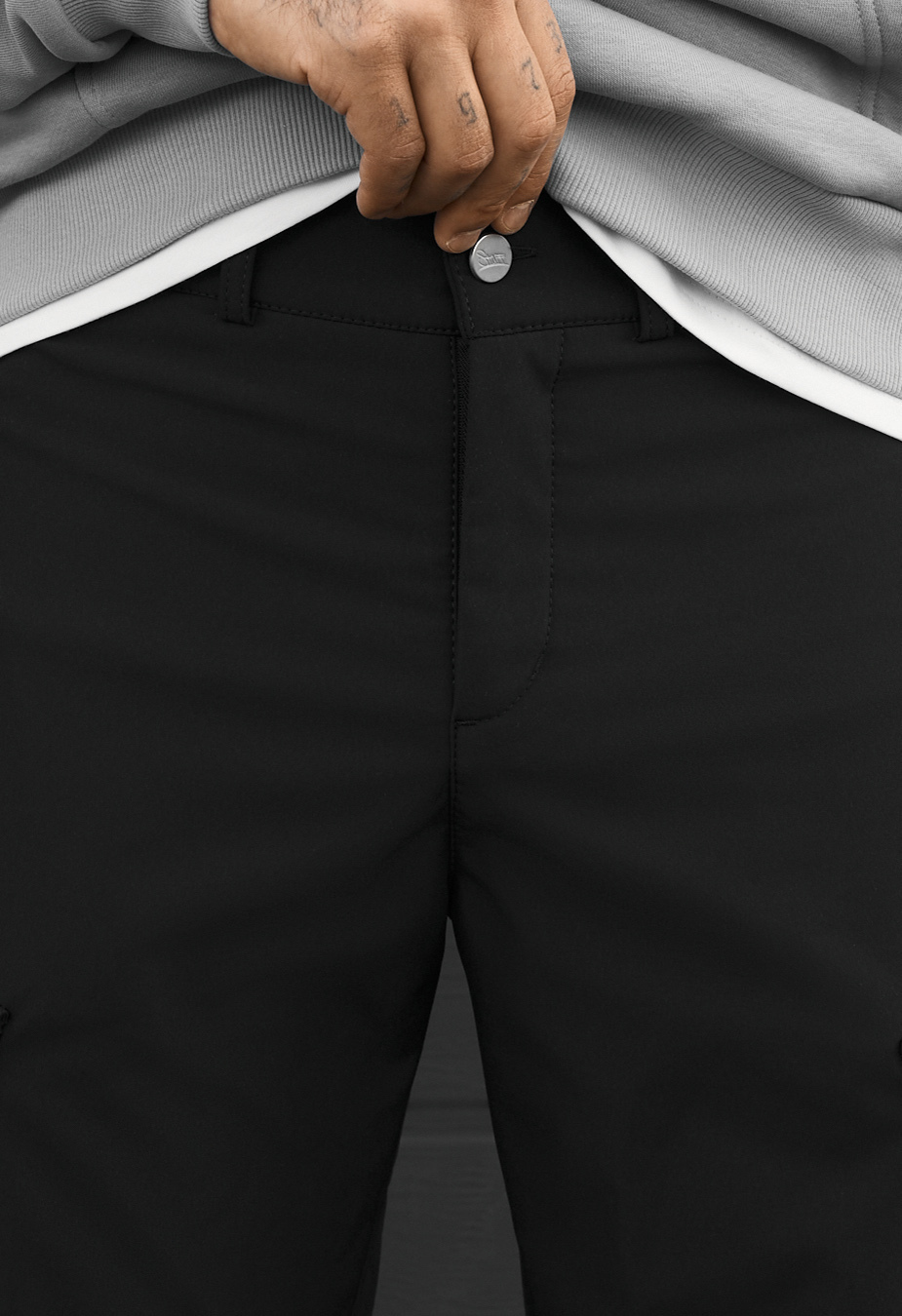 Spodnie ocieplane Staff st cargo black fleece