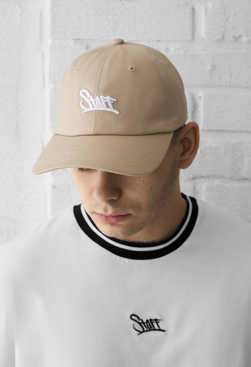 Czapka Staff beige logo