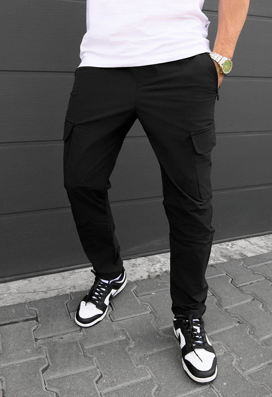 Spodnie Staff cargo tam black