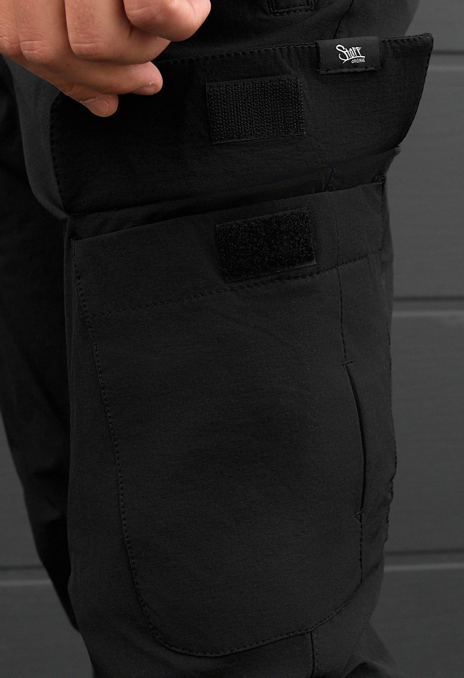Spodnie Staff cargo tam black