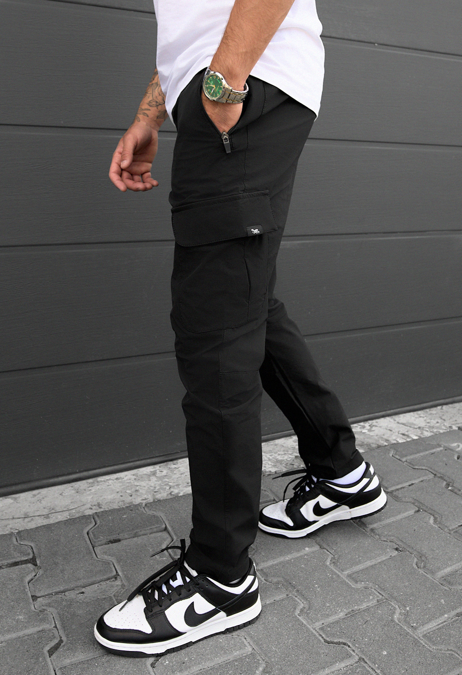 Spodnie Staff cargo tam black