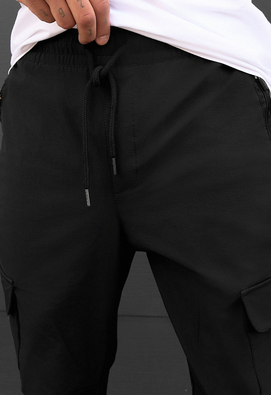 Spodnie Staff cargo tam black