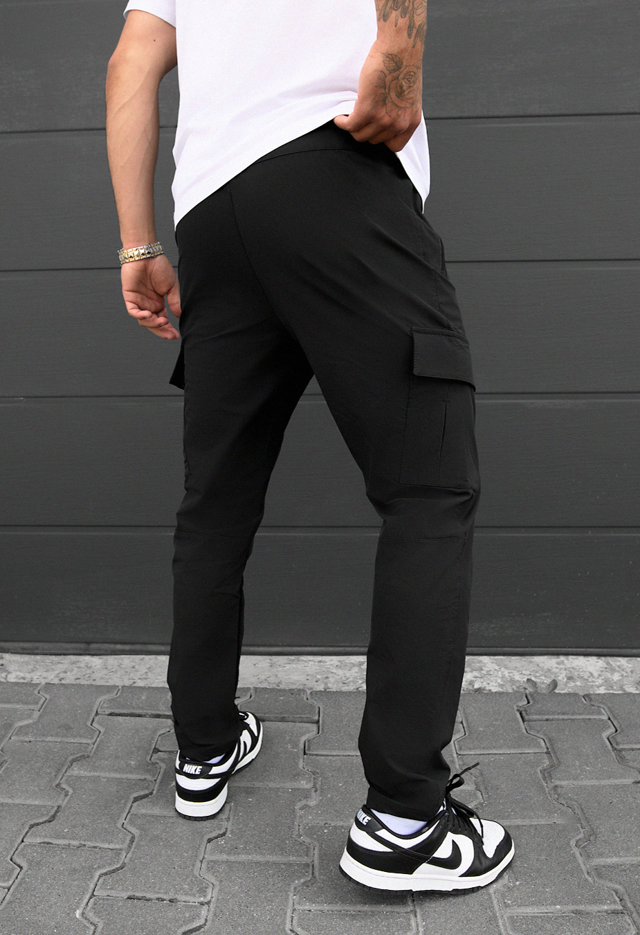 Spodnie Staff cargo tam black