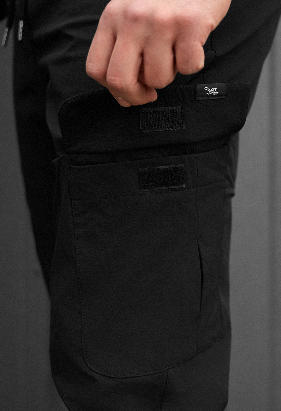 Spodnie Staff cargo tam black