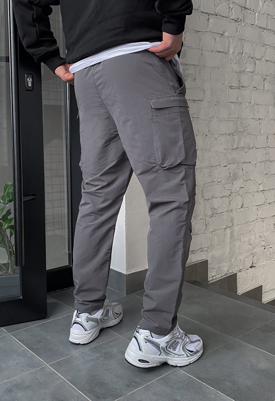 Spodnie Staff cargo tor gray