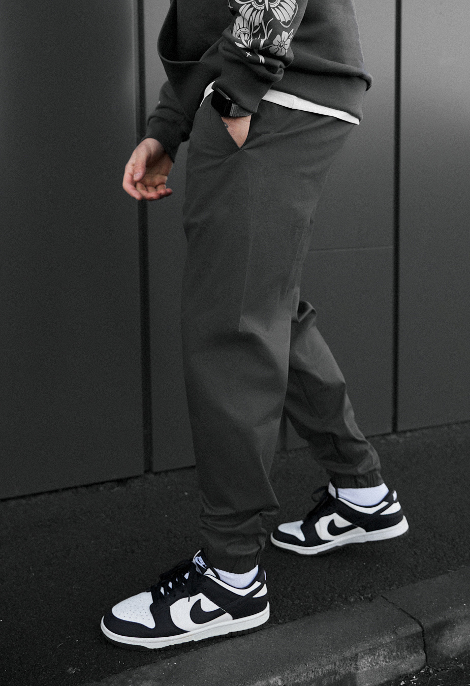 Joggery Staff pa dark gray