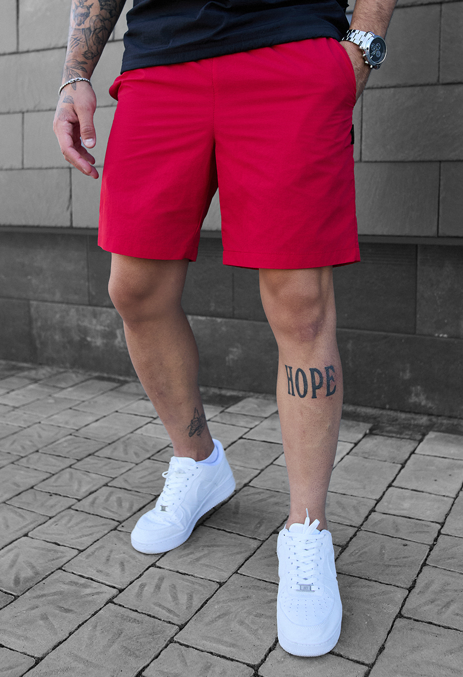 Szorty plażowe Staff ha red