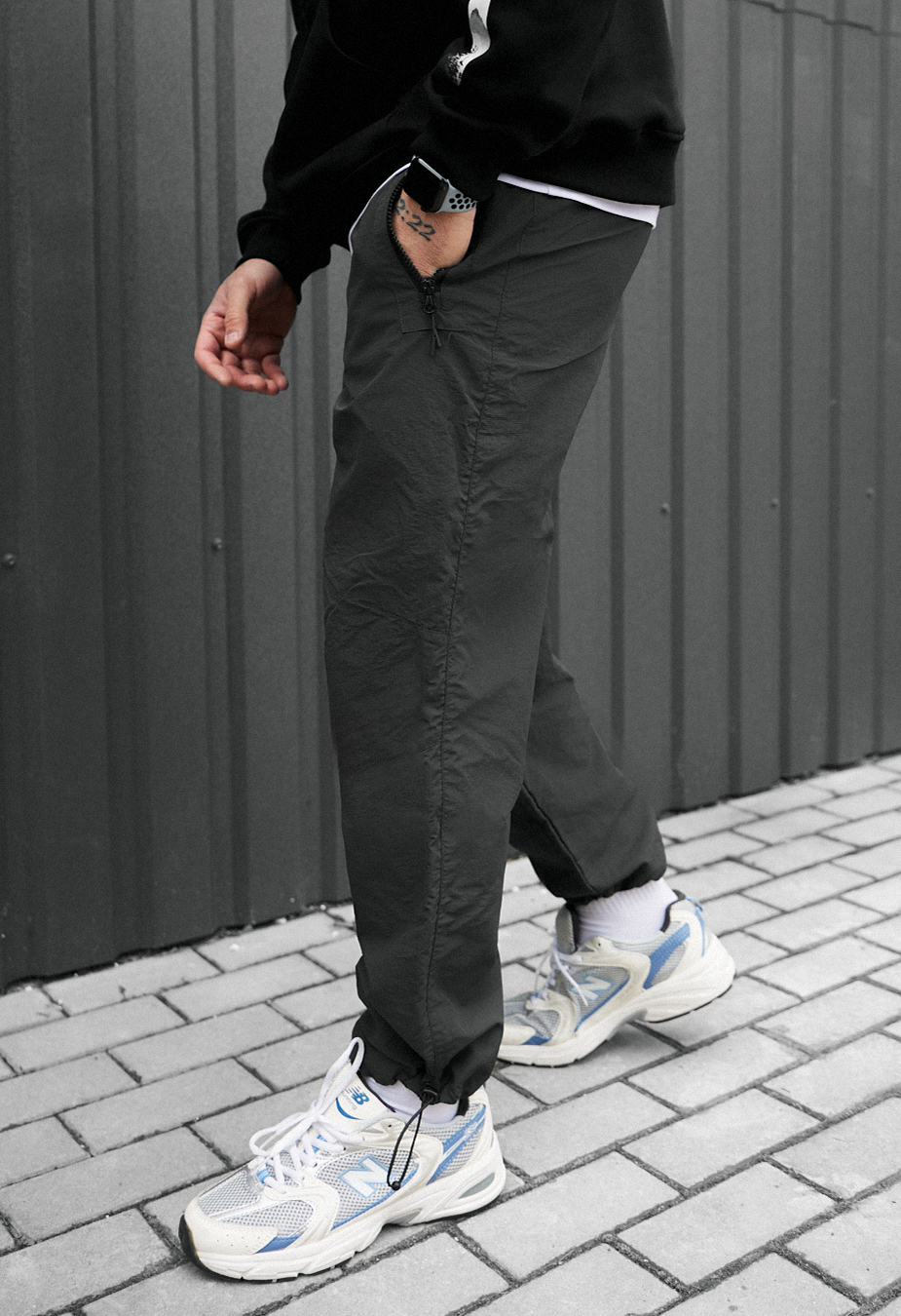 Spodnie Staff ni dark gray