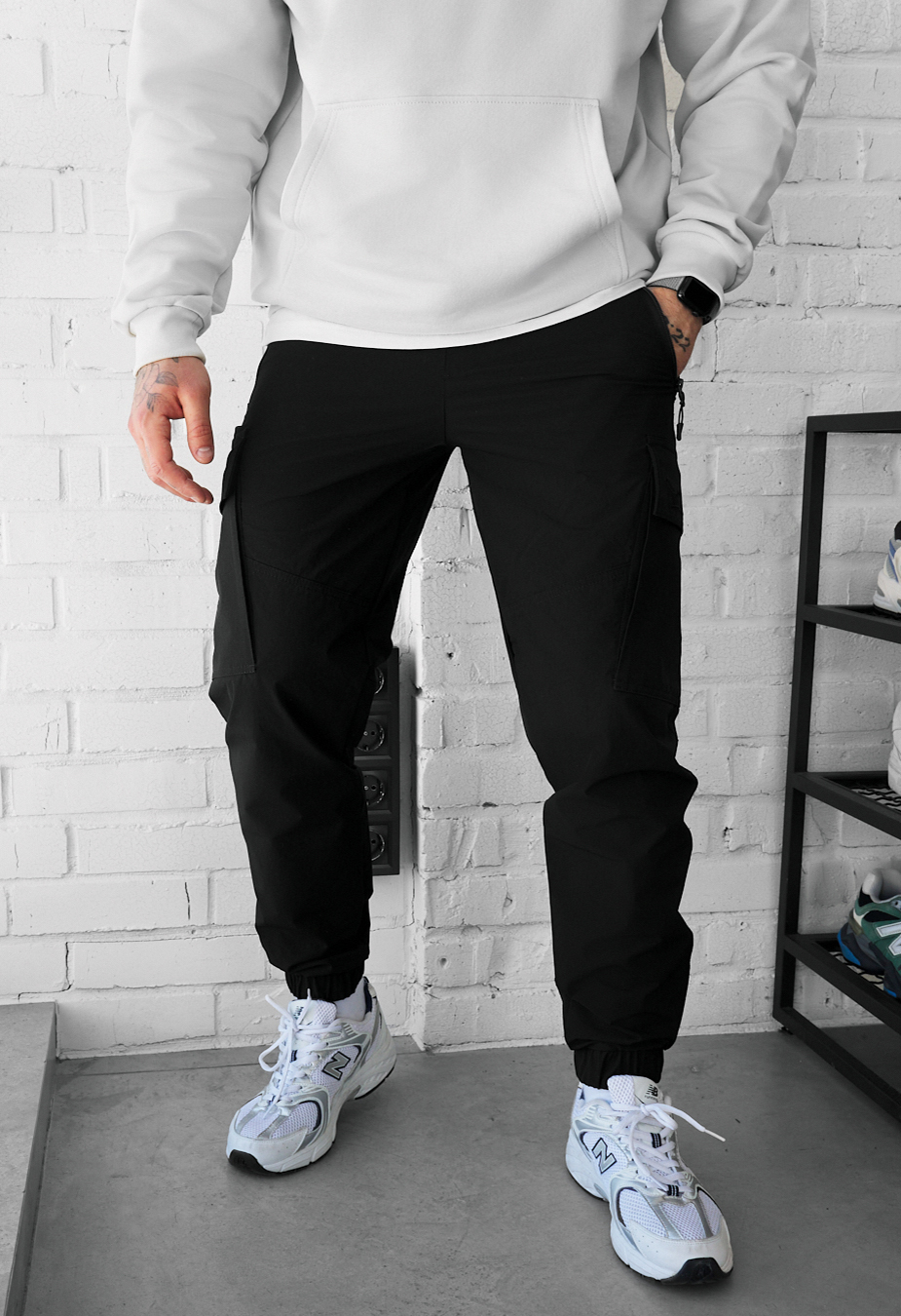 Spodnie Staff cargo pa black