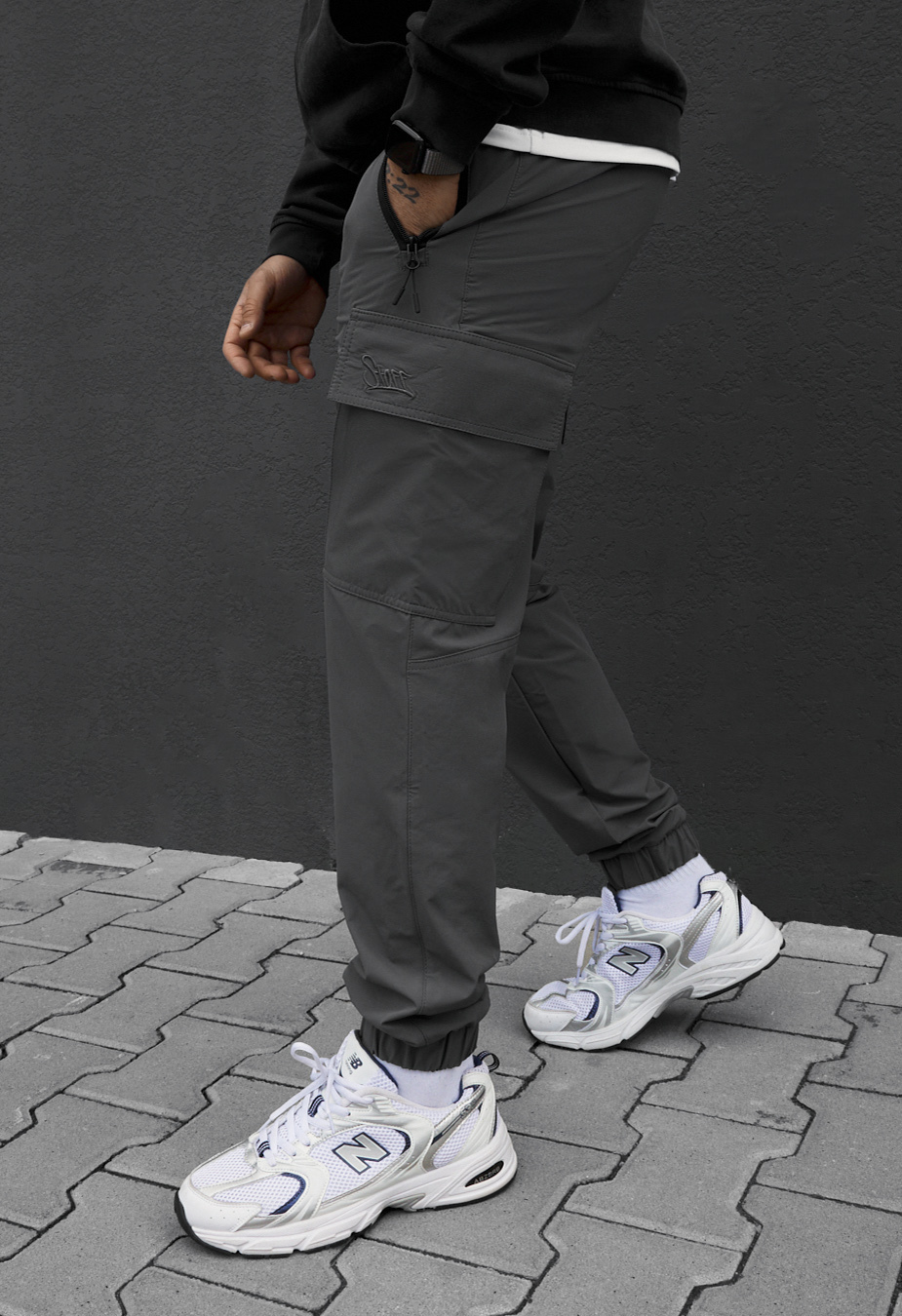 Spodnie Staff cargo pa gray