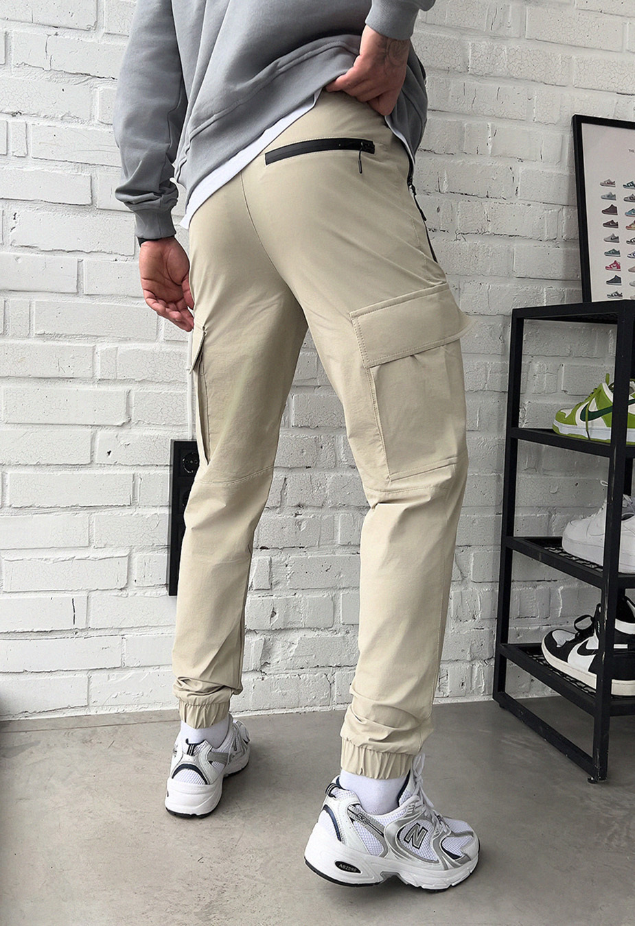 Spodnie Staff cargo pa light beige