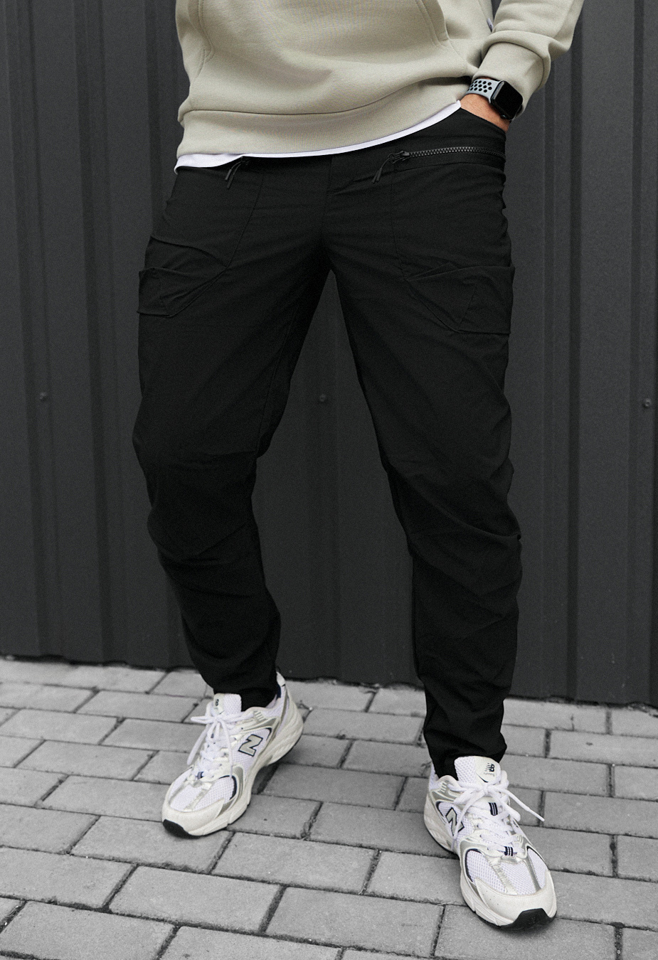 Spodnie Staff cargo ks black