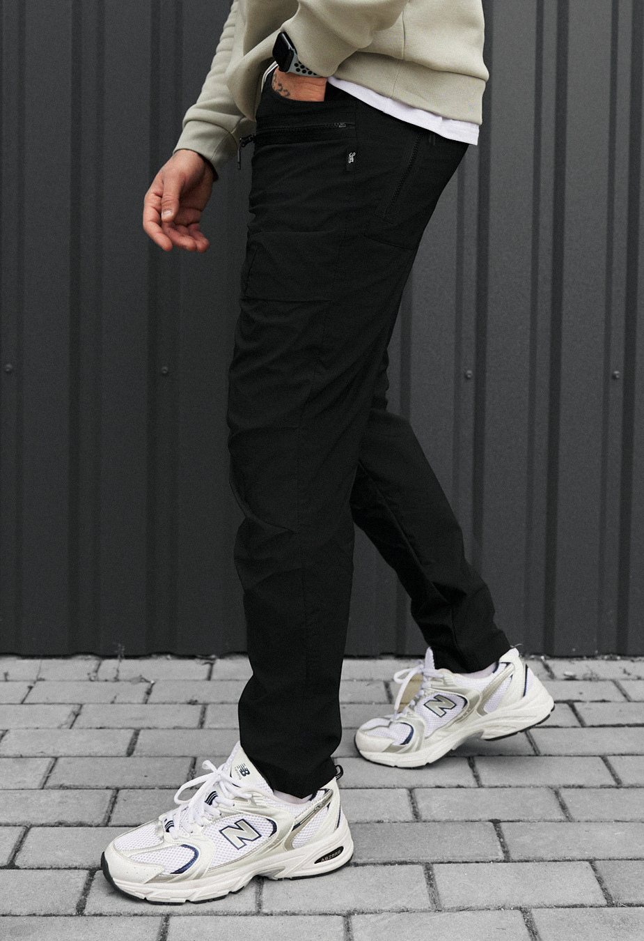 Spodnie Staff cargo ks black