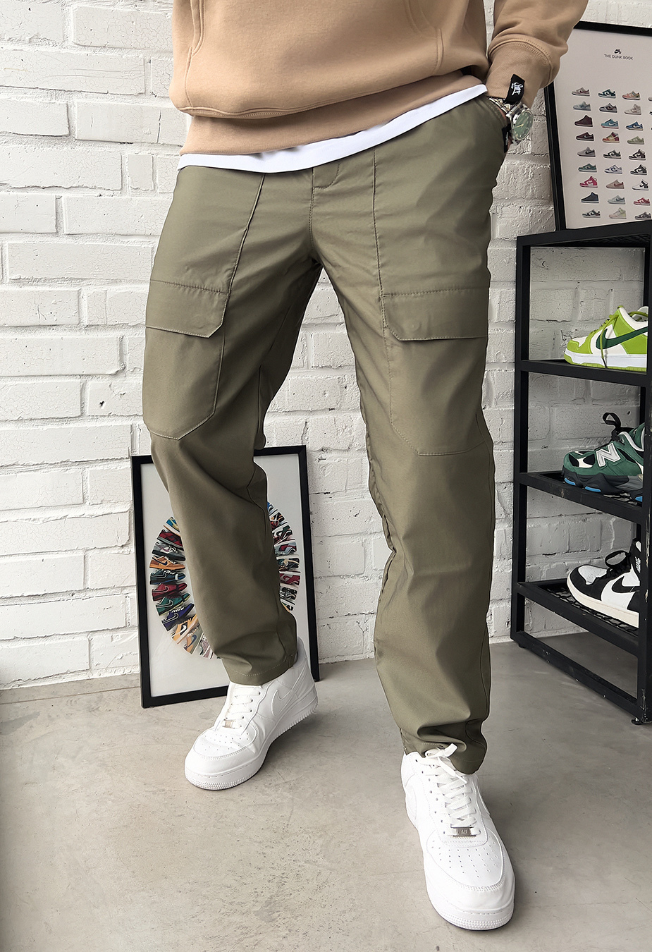 Spodnie Staff cargo me khaki