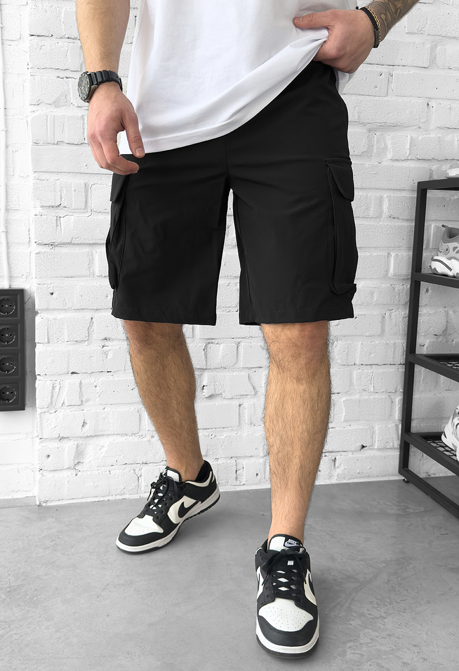 Spodenki Staff cargo soe black