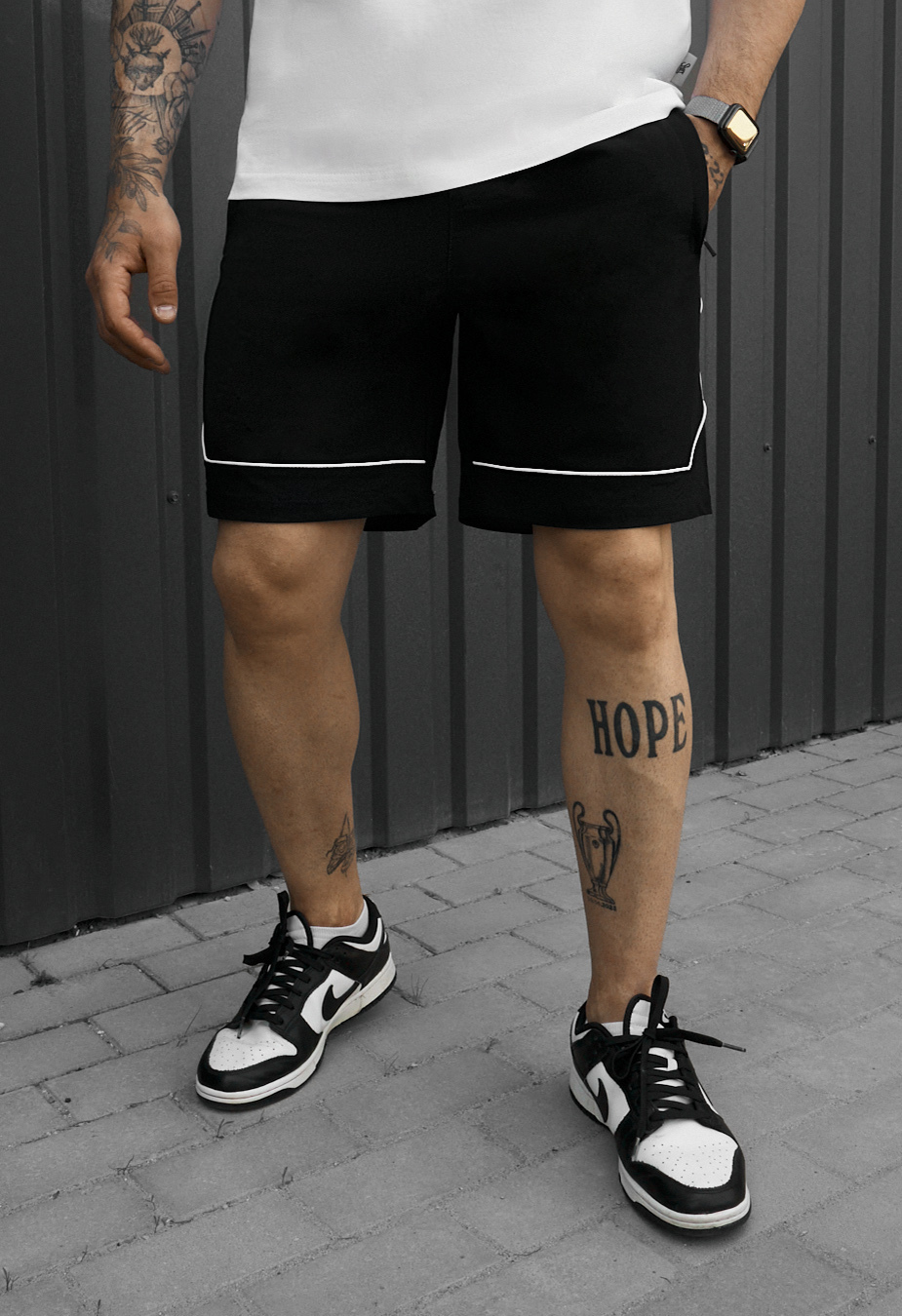 Spodenki Staff par black reflective