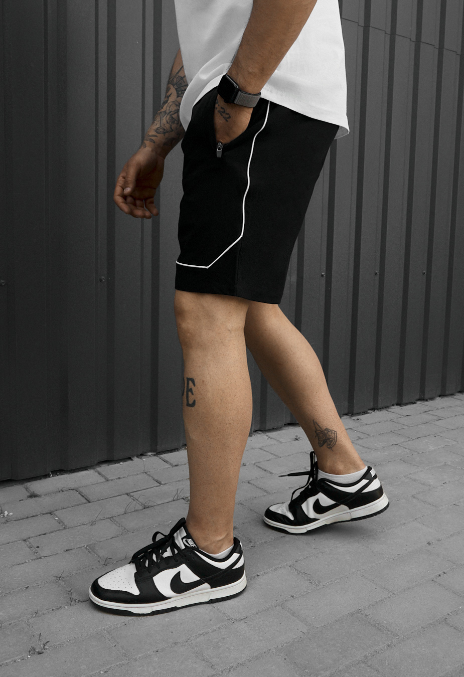 Spodenki Staff par black reflective