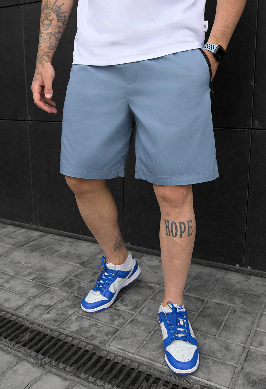 Spodenki chinos Staff ado blue