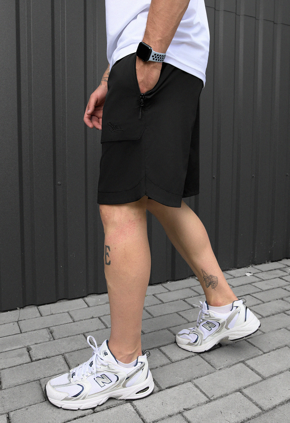 Spodenki Staff cargo vin black