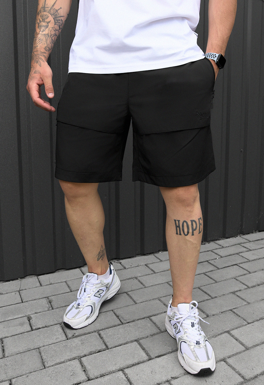 Spodenki Staff cargo vin black