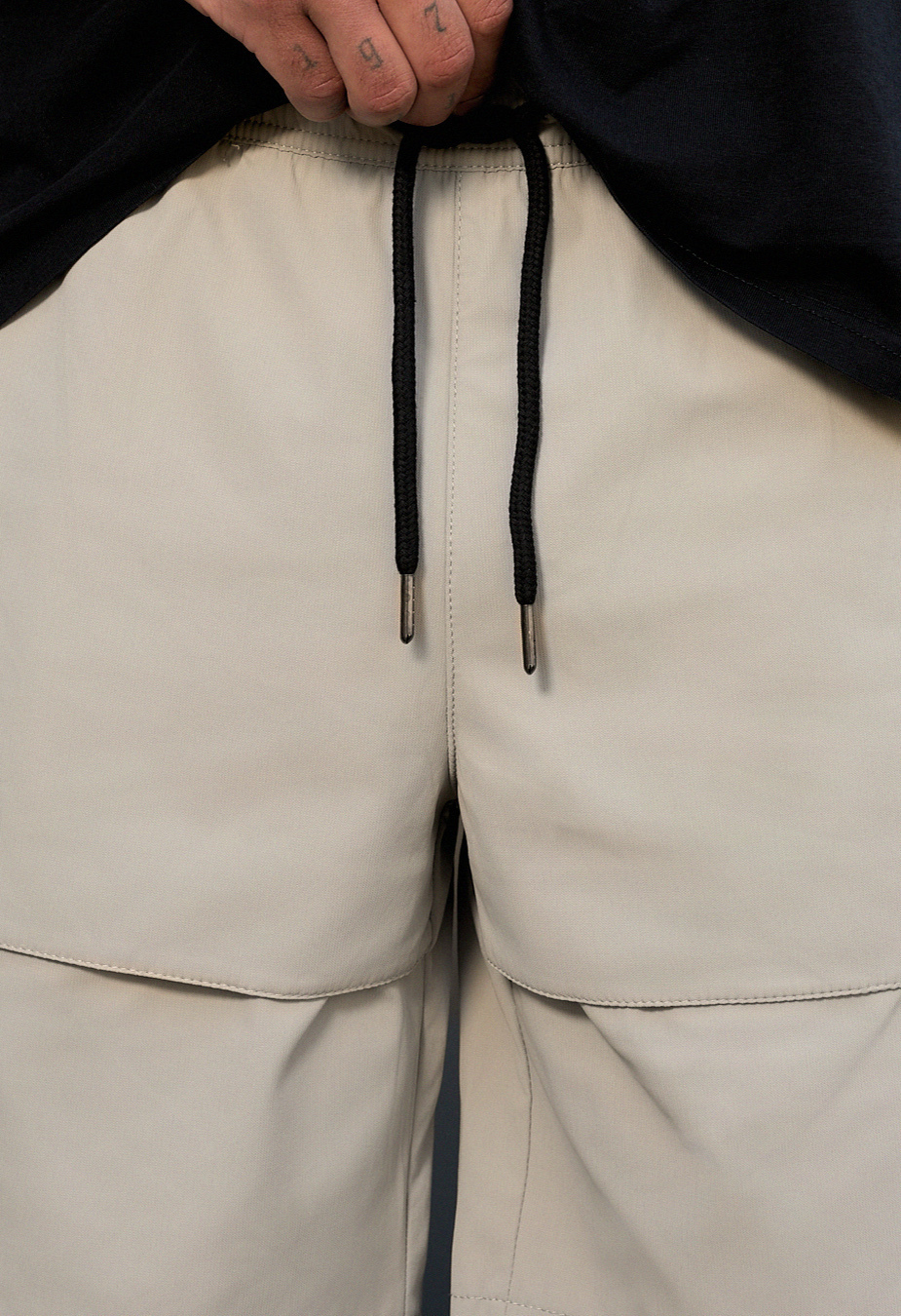 Spodenki Staff cargo vin light gray