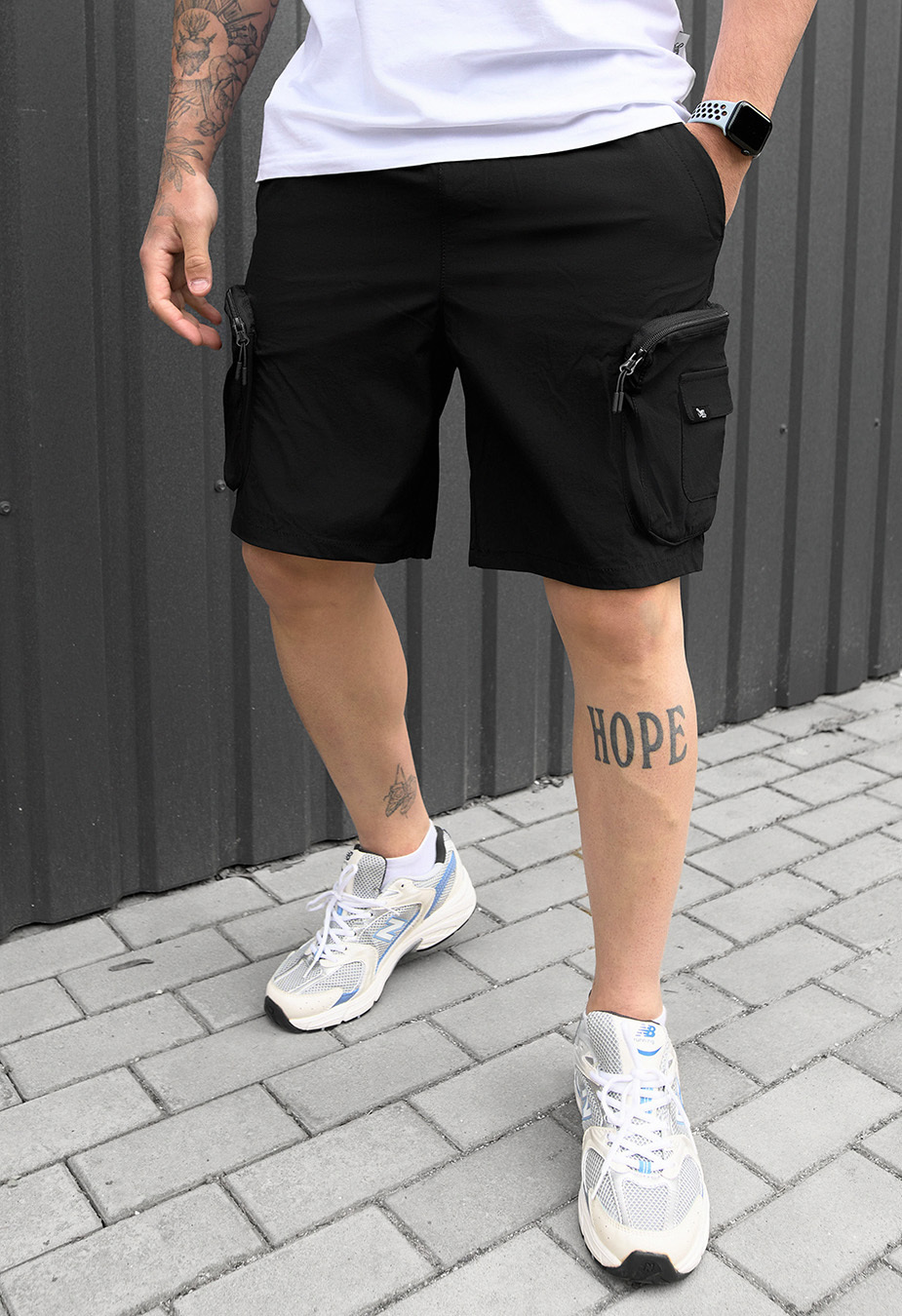 Spodenki Staff cargo pea black
