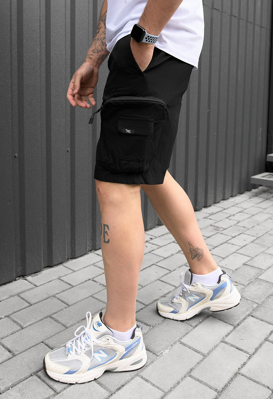 Spodenki Staff cargo pea black