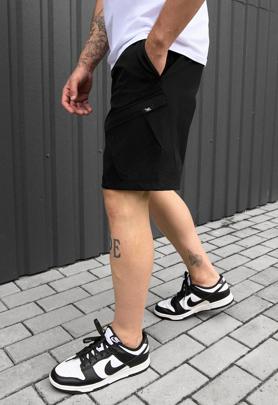 Spodenki Staff cargo em black