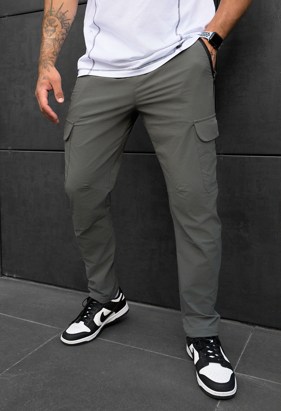 Spodnie Staff cargo tam dark gray