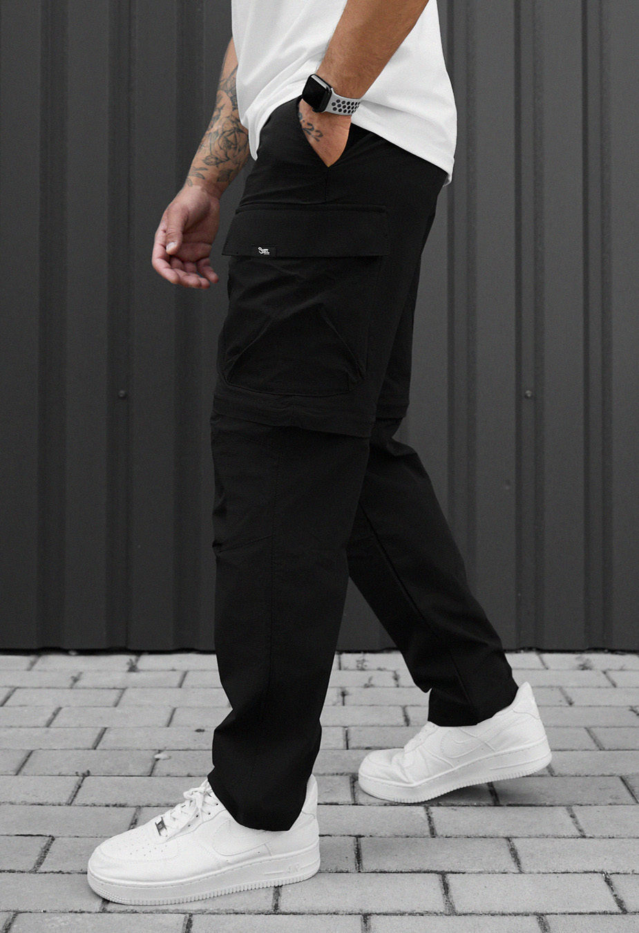 Spodnie Staff cargo chi black