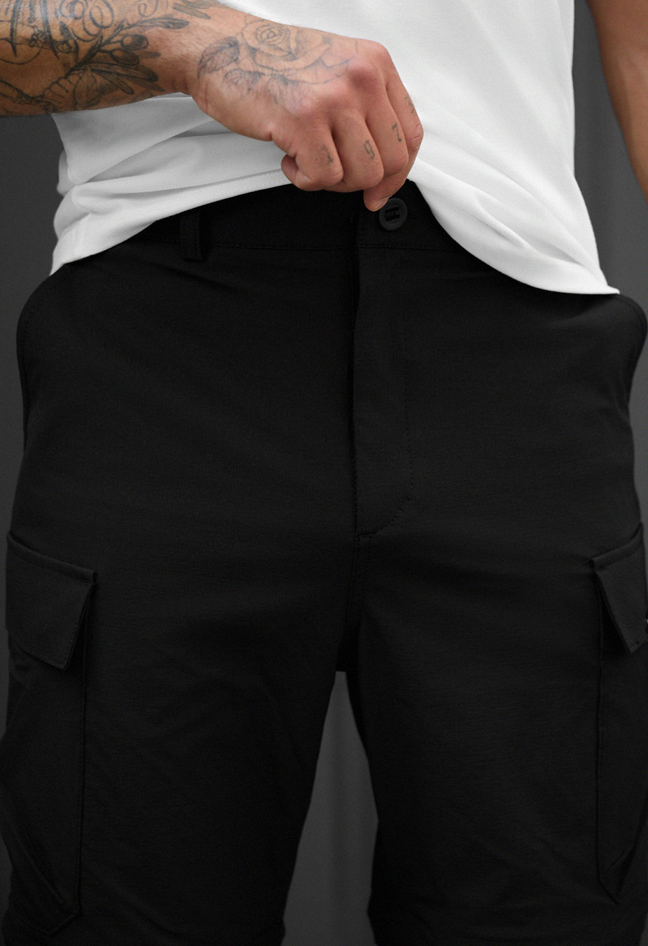 Spodnie Staff cargo chi black