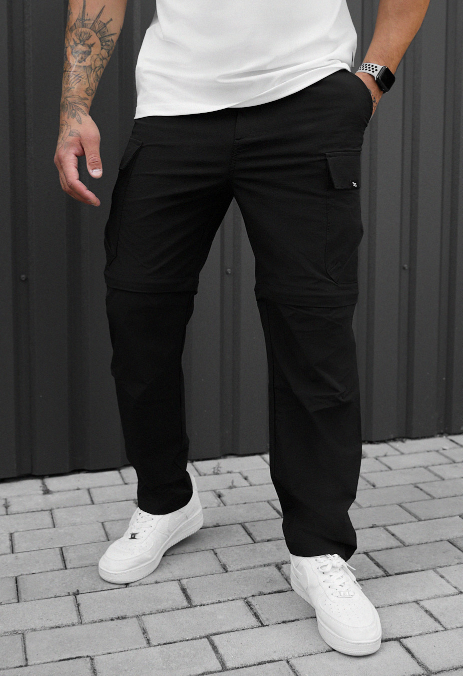 Spodnie Staff cargo chi black