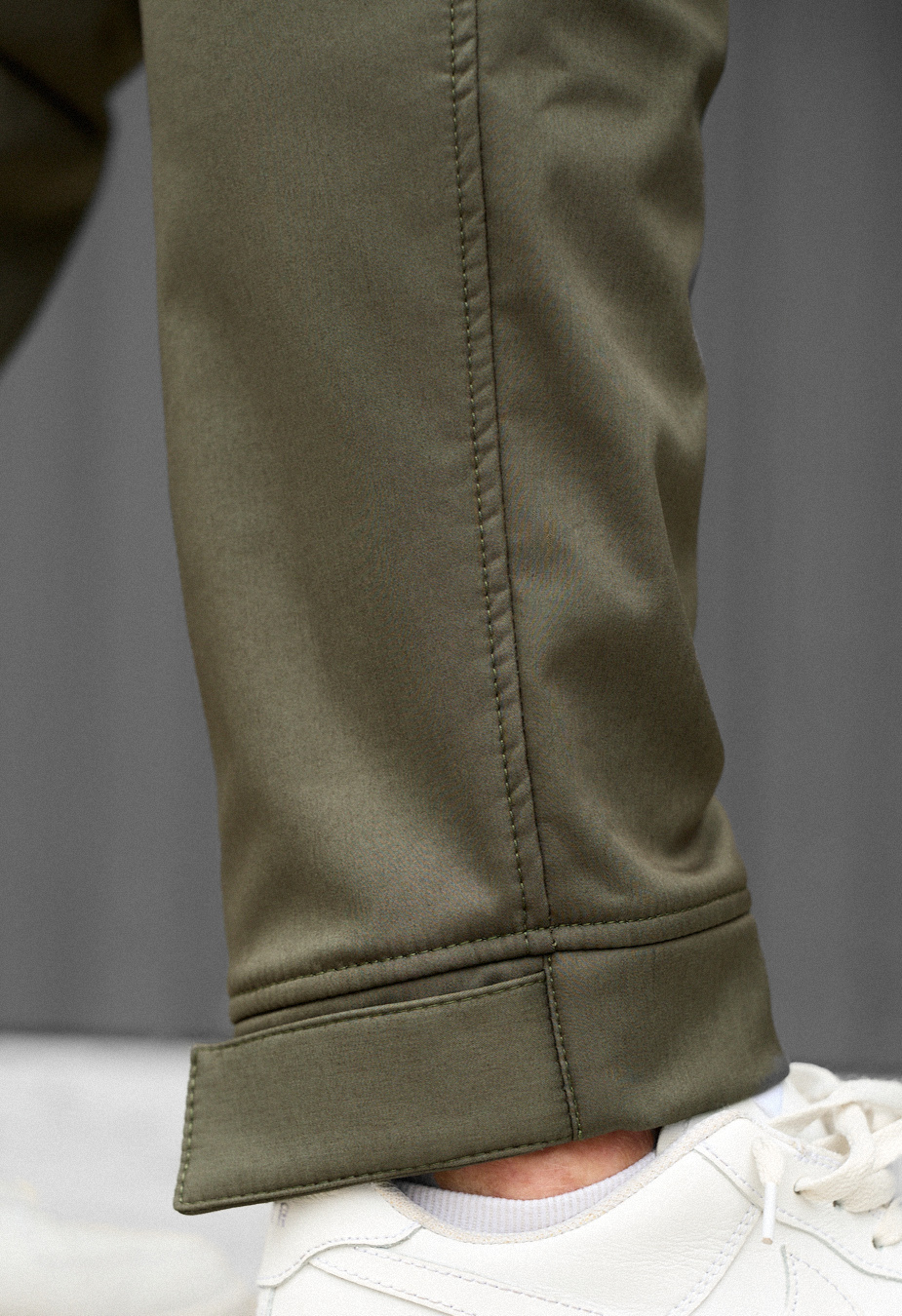 Spodnie ocieplane Staff do cargo khaki fleece