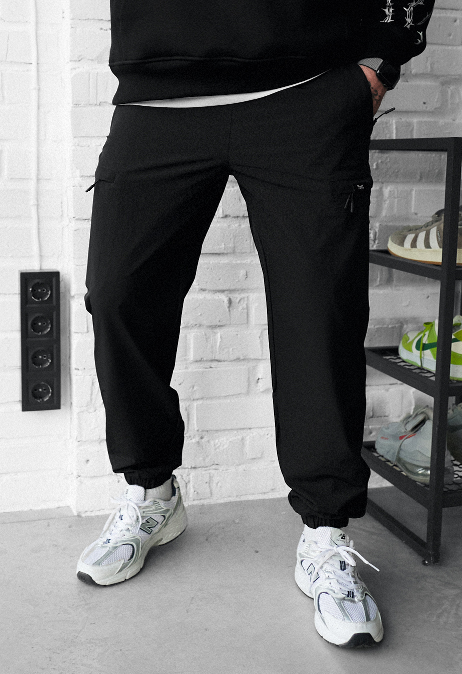 Spodnie Staff cargo tri black